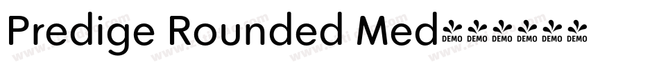 Predige Rounded Med字体转换